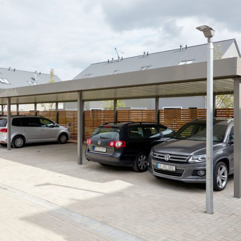 Carport Stahl und Holz Woodline